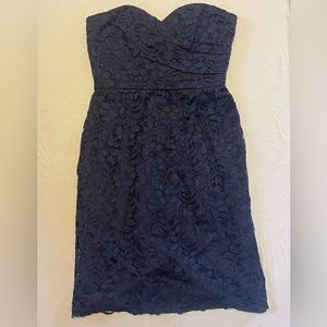 David’s Bridal Bridesmaid Dress. NAVY. size 4.